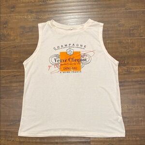 Veuve Clicquot Graphic Tank Top NWOT